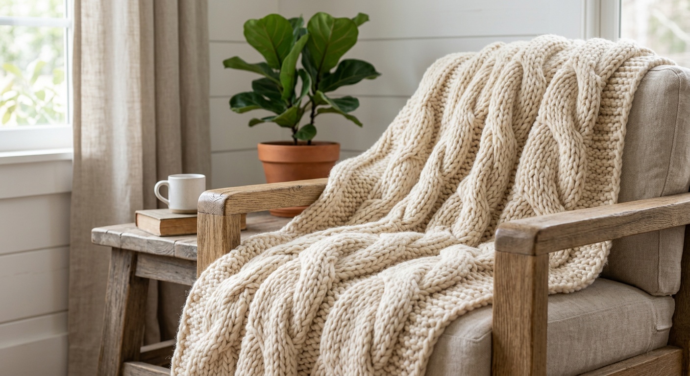 Cozy Living Room Textiles